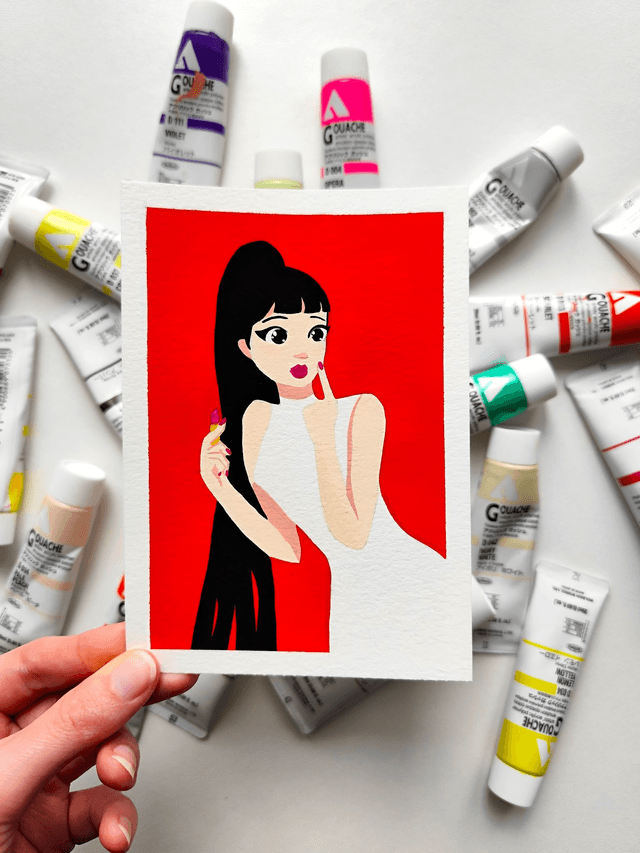 Red woman