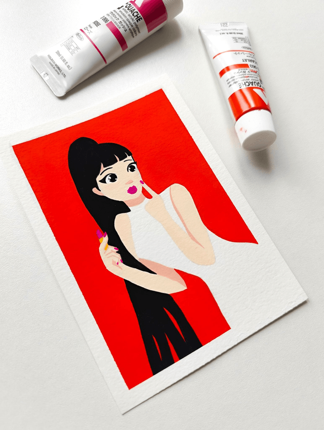 Red woman
