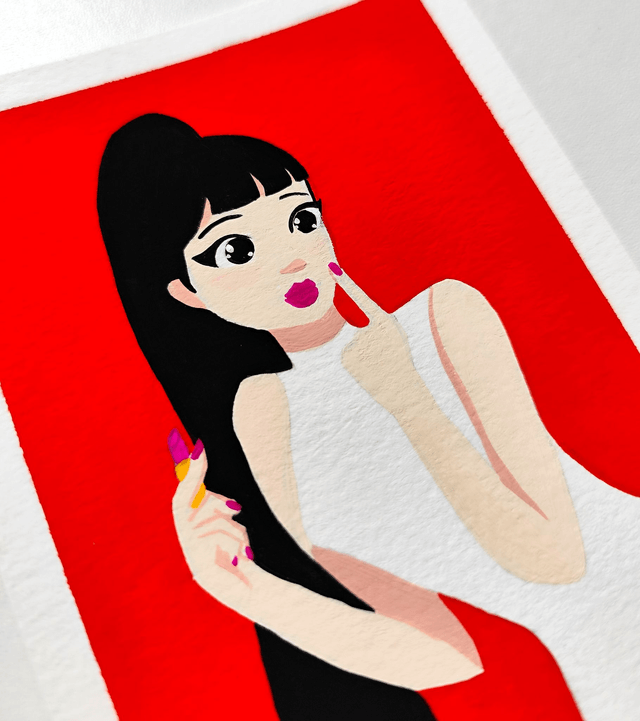 Red woman